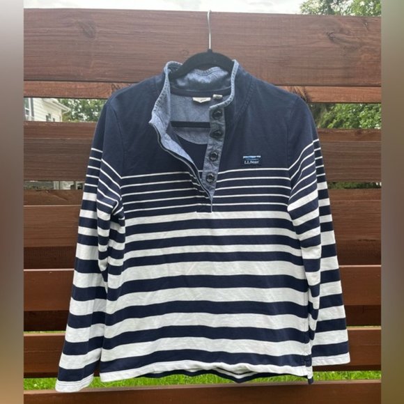 L.L. Bean Soft Cotton Rugby Stripe Shirt - Picture 1 of 7